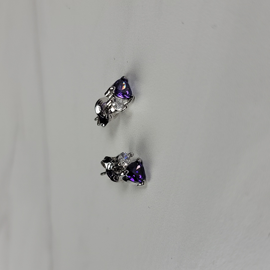 Fragrant Jewels Rewards Purple Stud Earrings